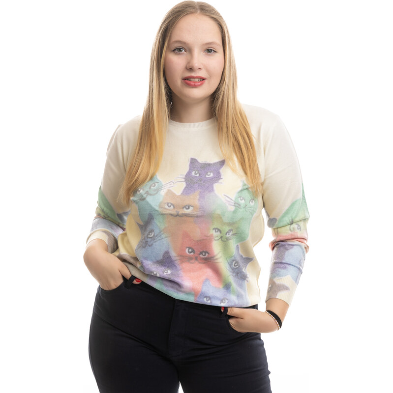F.J.J. Svetr KITTEN Barva: Žlutá, Velikost: M/L