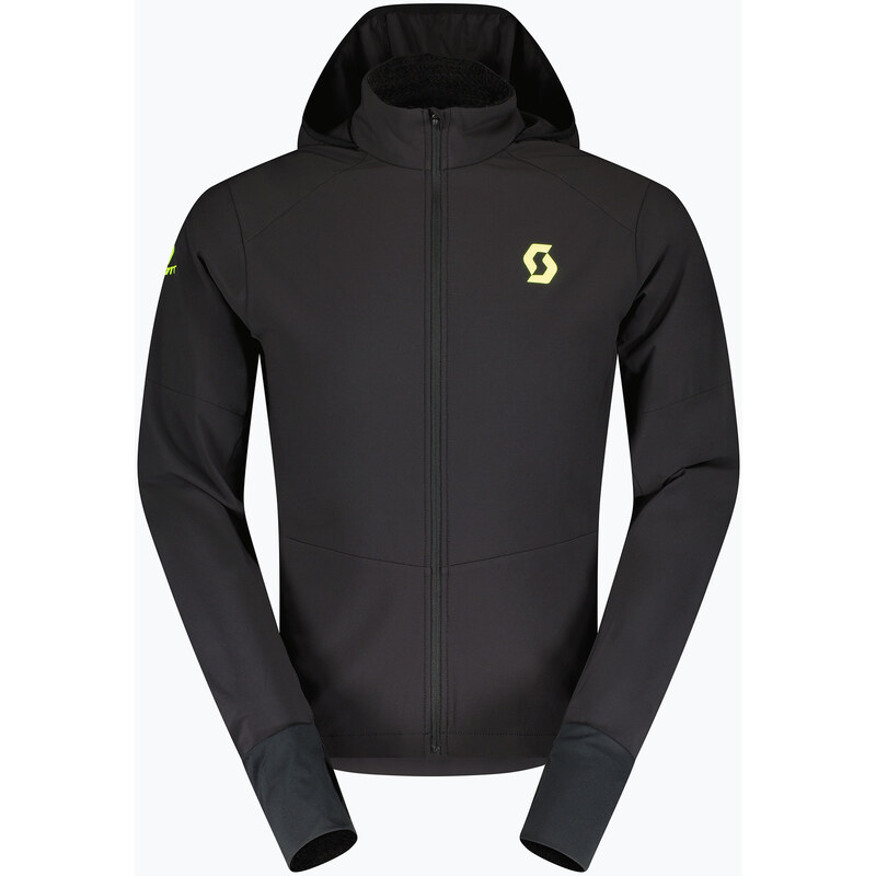 Pánská běžecká bunda SCOTT RC Run Warm black/yellow
