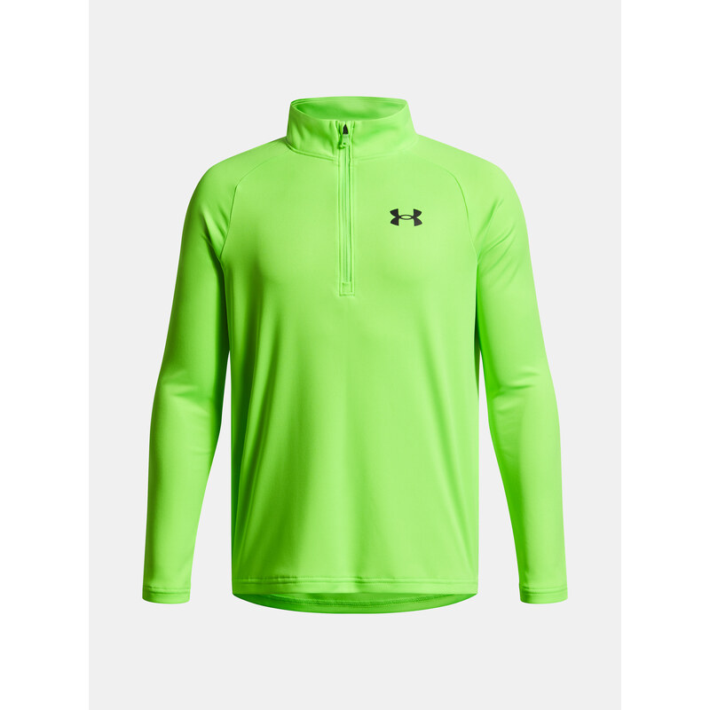 Chlapecké tričko Under Armour UA Tech 2.0 1/2 Zip-GRN - Kluci