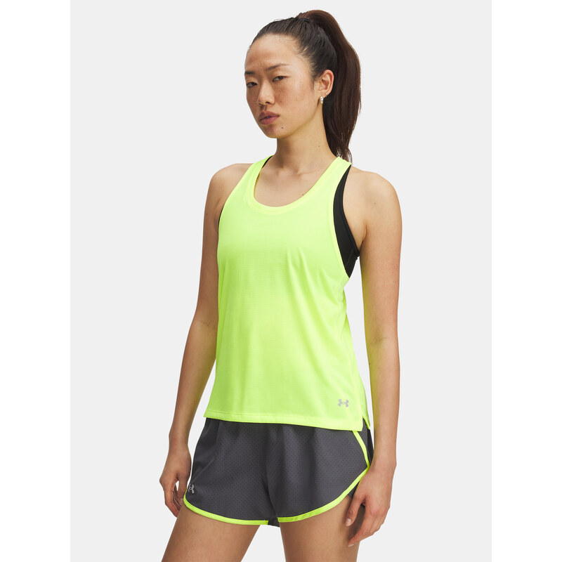 Dámské tílko Under Armour UA Launch Singlet-YLW - Dámské 108188103