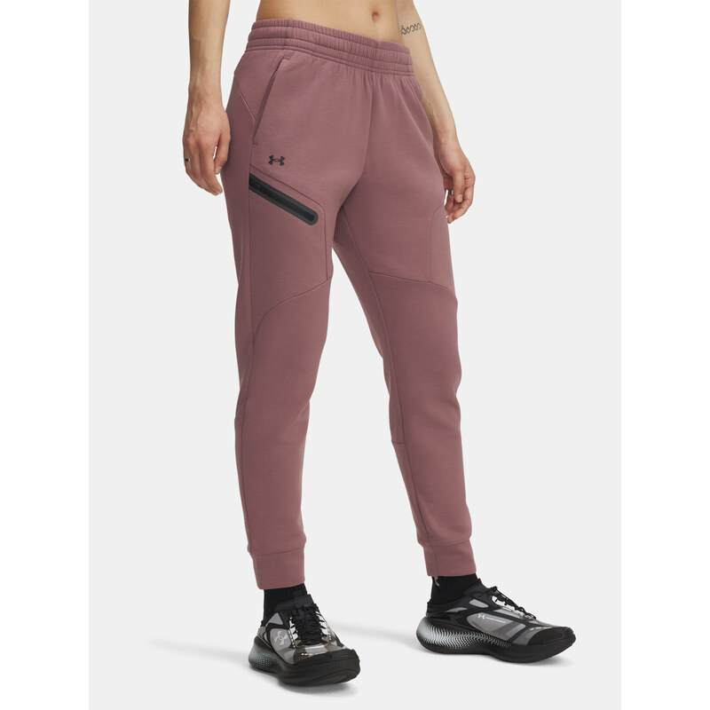 Dámské tepláky Under Armour Unstoppable Flc Jogger-BRN - Dámské 108182645