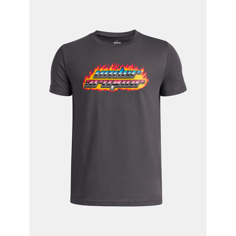 Chlapecké tričko Under Armour UA Flame WM SS-GRY - Kluci