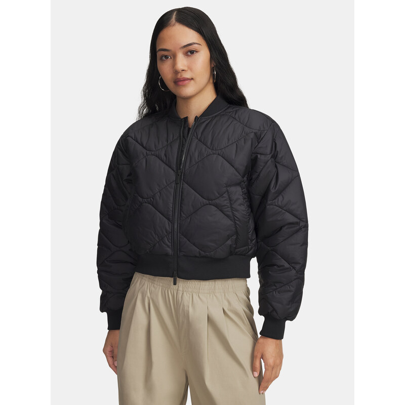 Dámská bunda Under Armour Heritage Bomber-BLK - Dámské 108182677