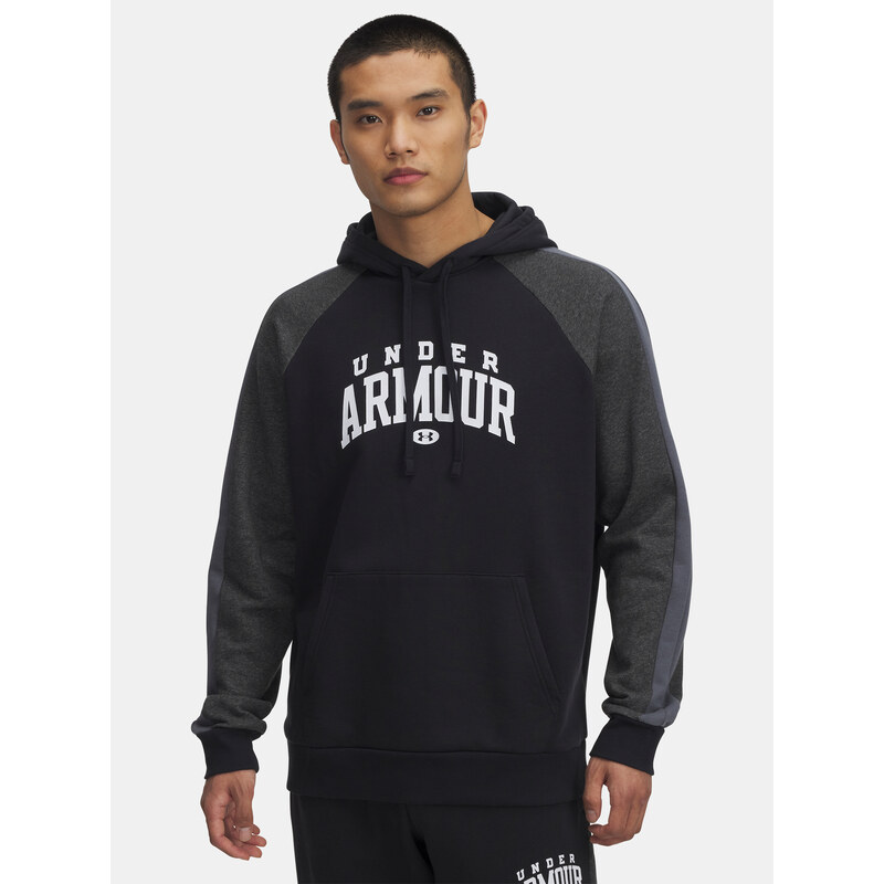 Pánská mMikina Under Armour UA Rival Flc CB Hood-BLK - Pánské