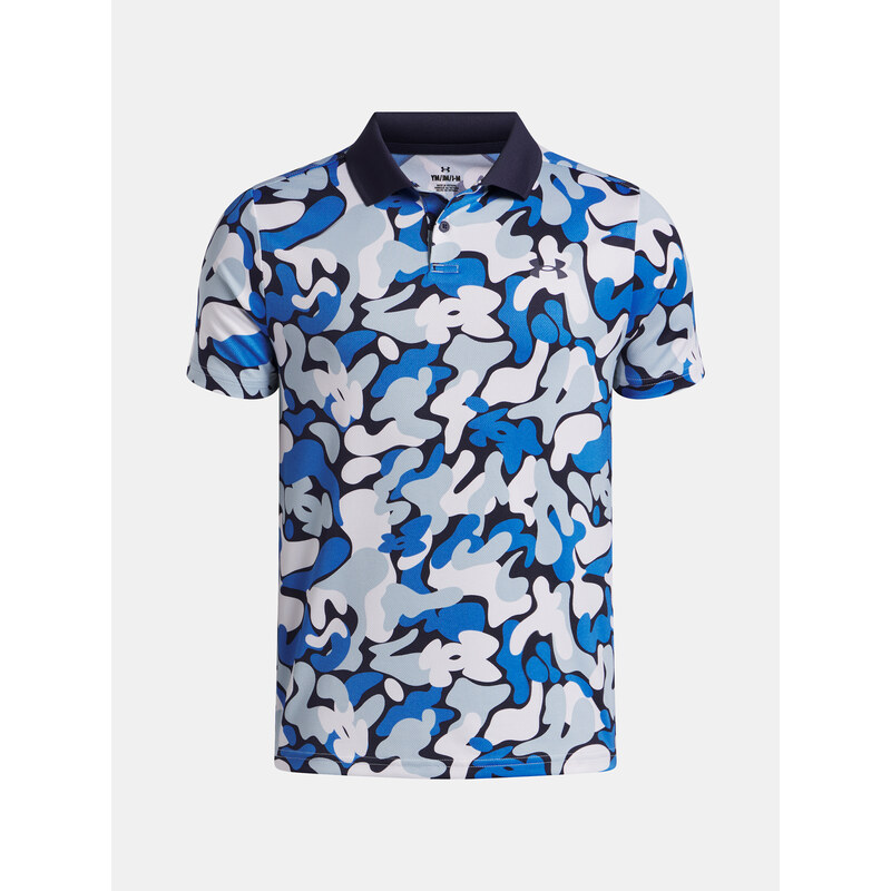 Chlapecké tričko Under Armour UA Matchplay Printed Polo-BLU -