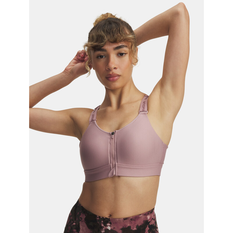 Dámská podprsenka Under Armour UA Infinity High Zip 2.0 Bra-PNK