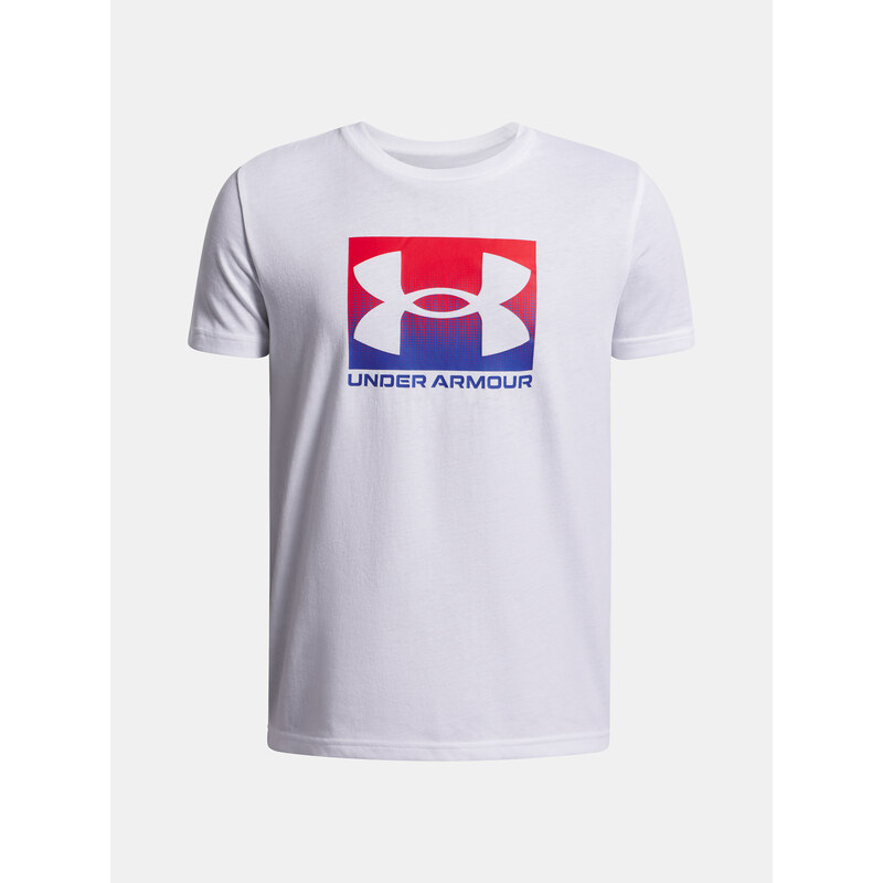 Chlapecké tričko Under Armour UA B BOXED SPORTS UPDATE SS-WHT -