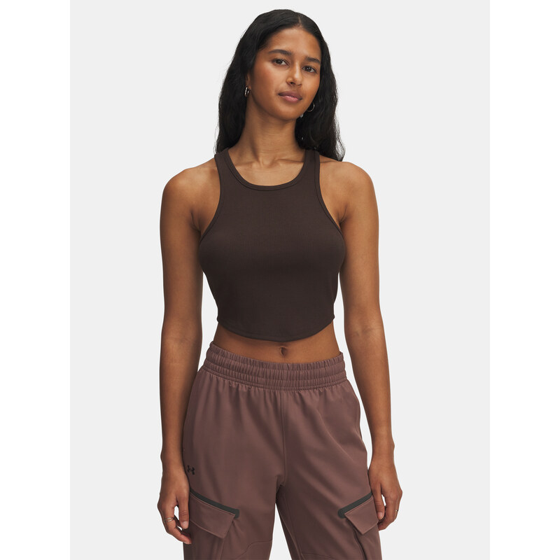 Dámské tílko Under Armour UA Rival Rib Tank-BRN - Dámské