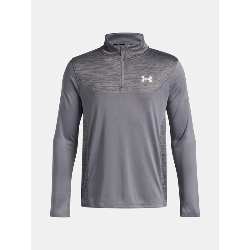 Chlapecké tričko Under Armour UA Tech Utility 1/4 Zip-GRY -