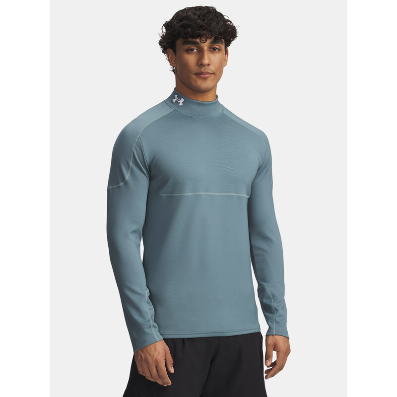Pánské tričko Under Armour Cold Weather Grid LS Mock-BLU -