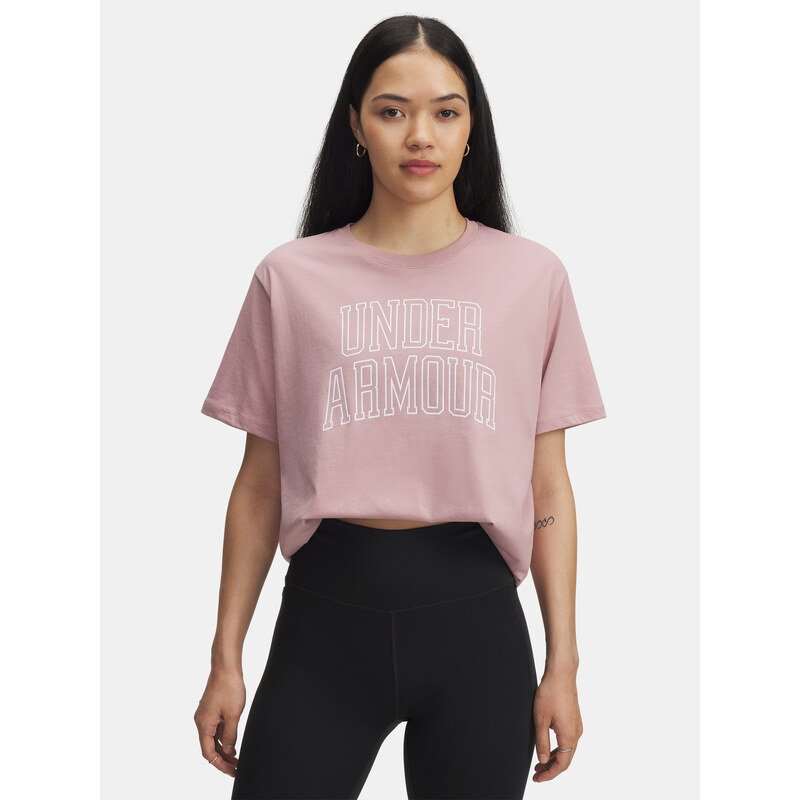 Dámské tričko Under Armour Rival OS Campus Tee-PNK - Dámské