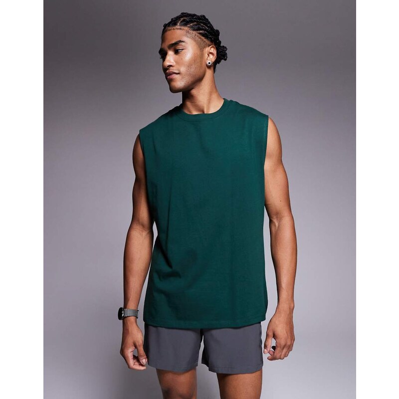 4505 Icon cotton oversized pump training tank with quick dry finish in 115514487