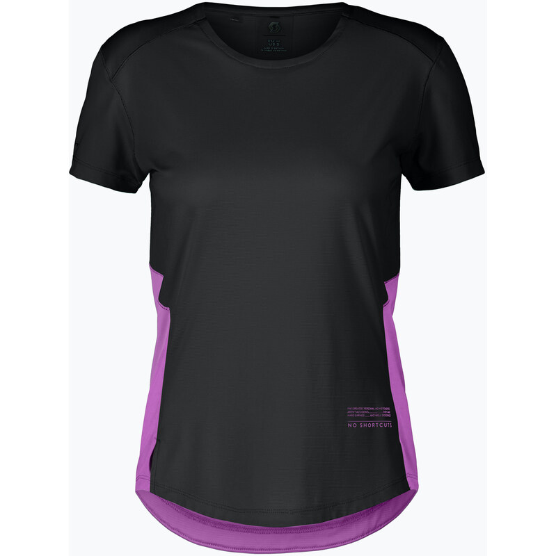 Dámské běžecké tričko SCOTT Endurance Tech black/liquid purple