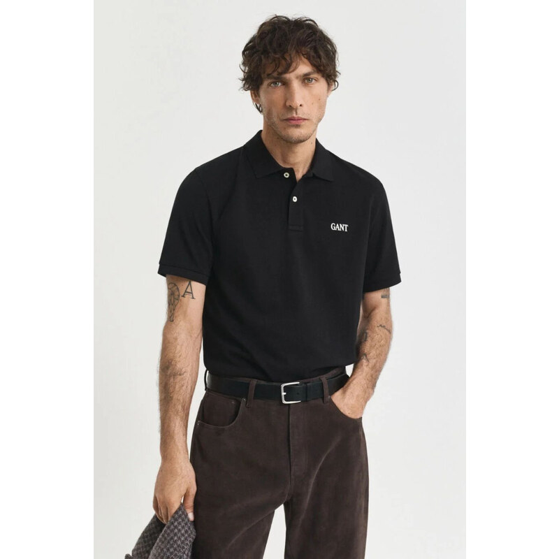 POLOKOŠILE GANT SMALL GRAPHIC SS POLO BLACK