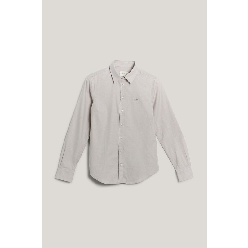 KOŠILE GANT SLIM STRETCH OXFORD SHIRT CONCRETE BEIGE