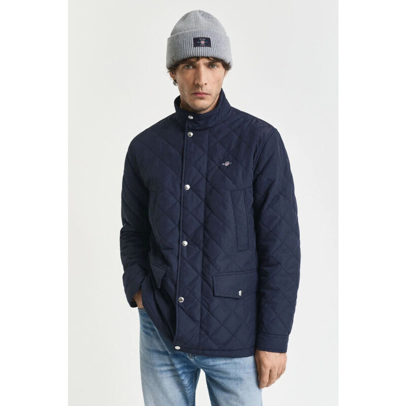 BUNDA GANT QUILTED WINDCHEATER MID JACKET EVENING BLUE