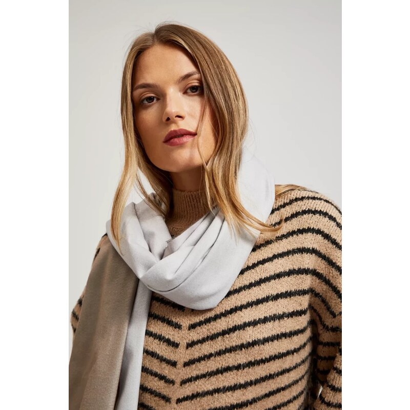 Marisse Scarf With Pearl Fringes