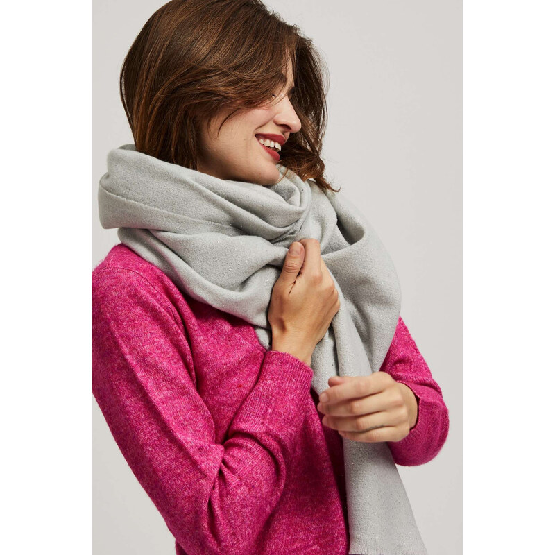 Marisse Plain Gray Scarf 107960396