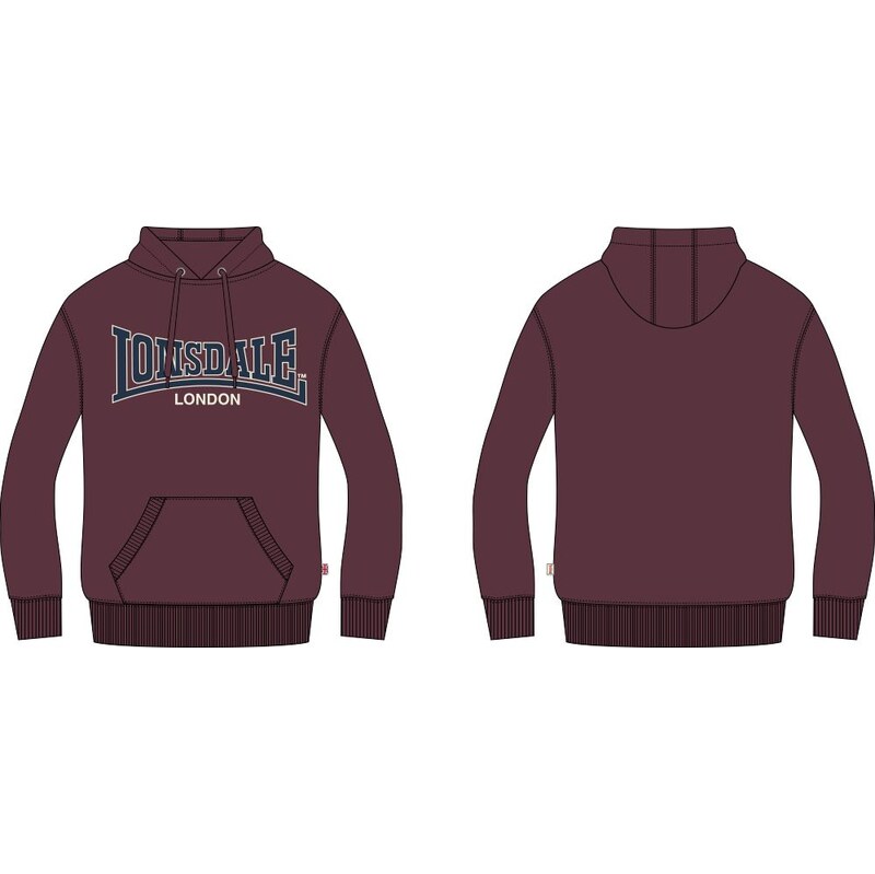 Lonsdale Mens hooded sweatshirt regular fit 107960554