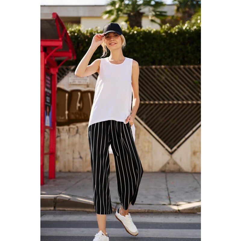 Marisse Asymmetrical White Top