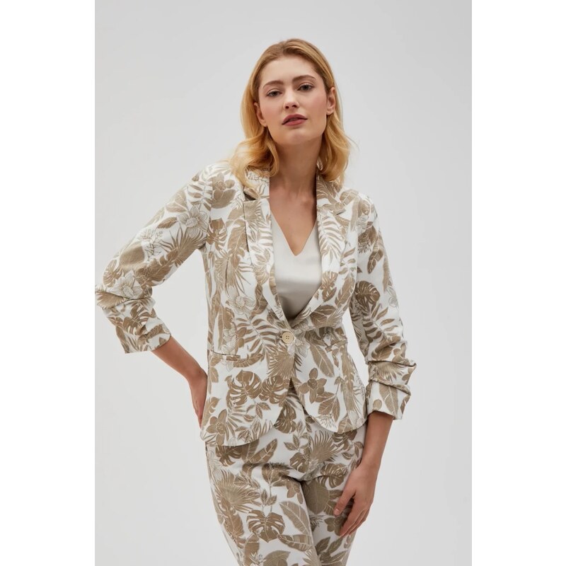 Marisse Womens Jacket L-Mr-4603 Off White