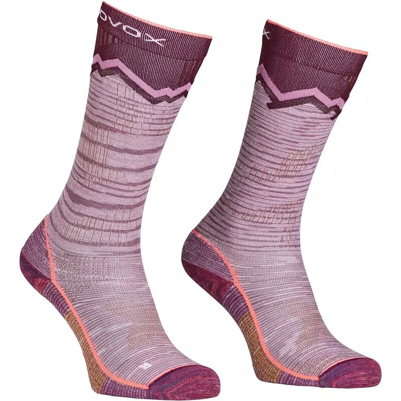 Dámské podkolenky Merino Ortovox Tour Long Socks mountain rose 107972048