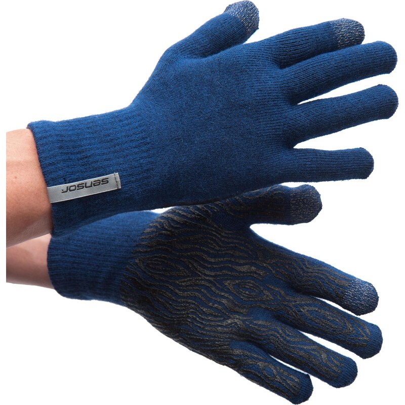 Vlněné rukavice Sensor Merino modrá 107972060