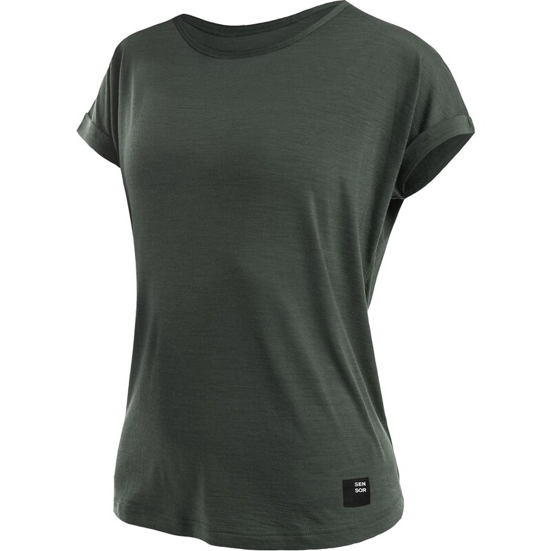 Dámské triko Sensor Merino Air Traveller olive green 107972204