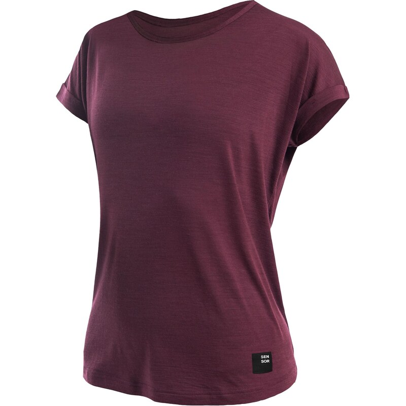 Dámské triko Sensor Merino Air Traveller port red 107972205