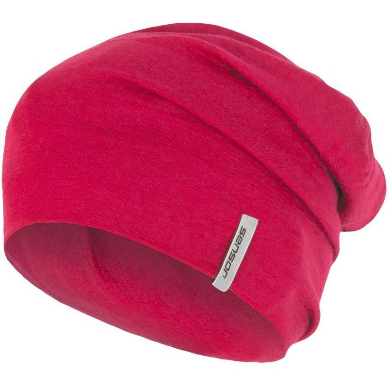 Vlněná čepice Sensor Merino Active růžová 107972217