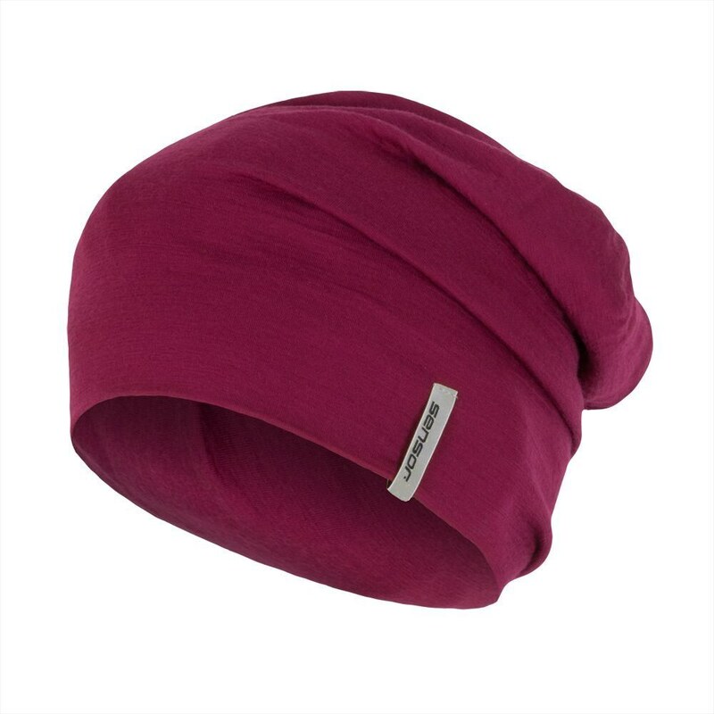 Vlněná čepice Sensor Merino Active lilla 107972555