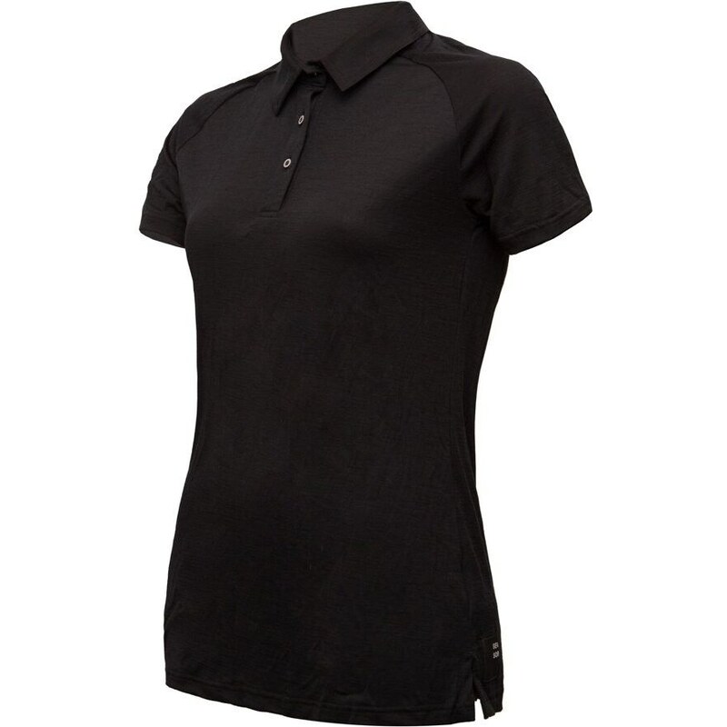 Dámské triko s límcem Sensor Merino Active POLO Černá 107972564