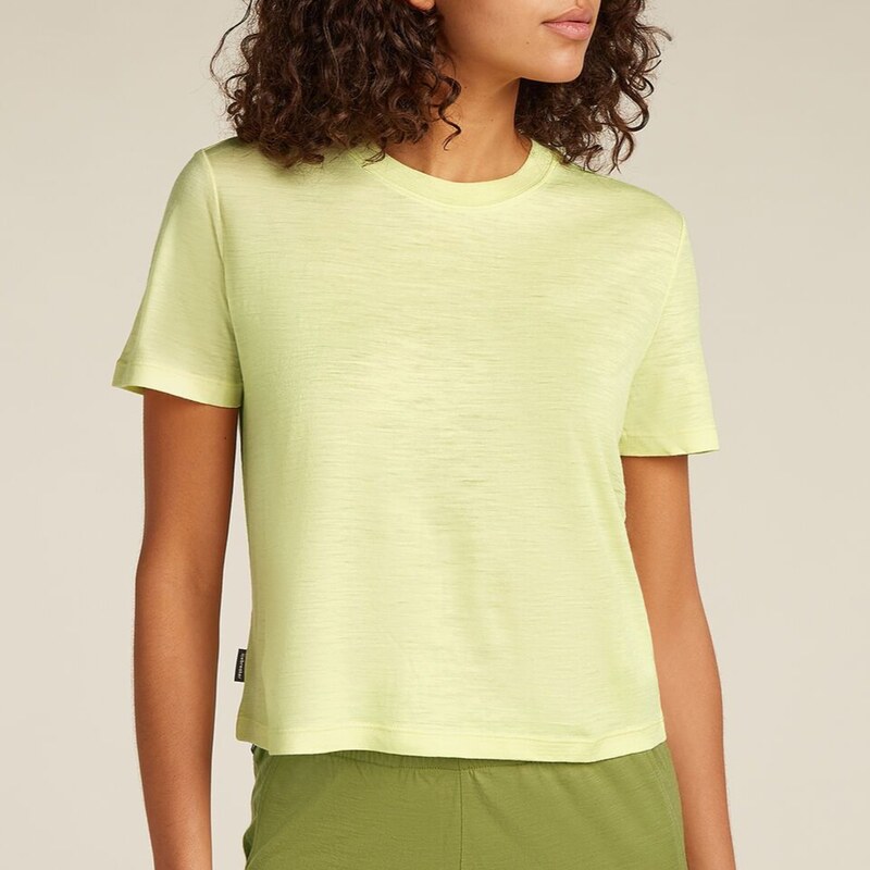 Dámské tričko Merino Blend 150 Tech Lite SS Crop Tee Icebreaker 107972629