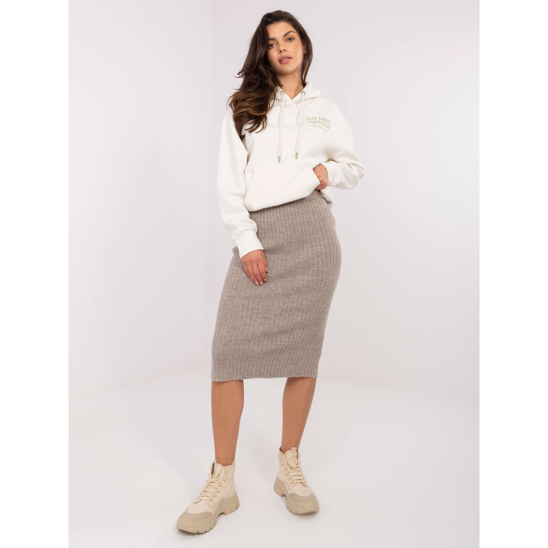 Sublevel Skirt-D93020M50243A2-dark beige