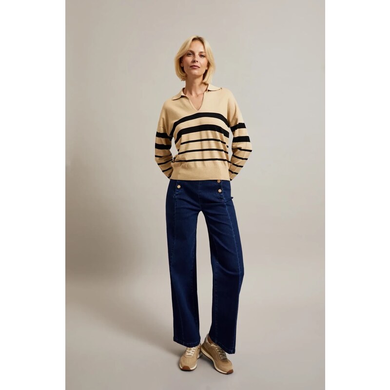 Marisse Womens Jeans Z-Je-4500 Dark Navy