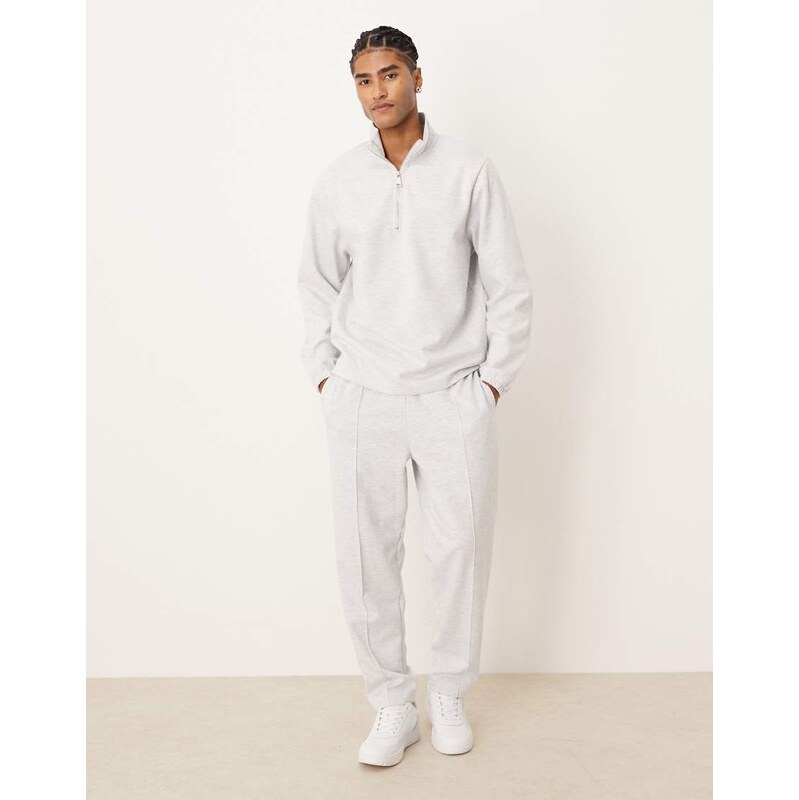 ASOS DESIGN co-ord relaxed scuba-style fabric tapered jogger