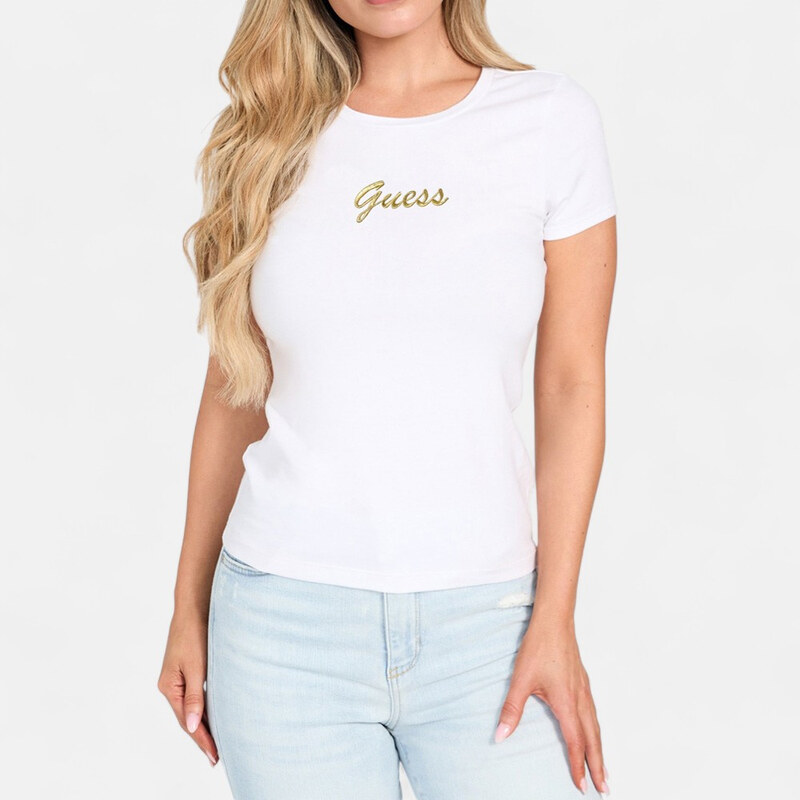 Dámské bílé triko Guess 56308