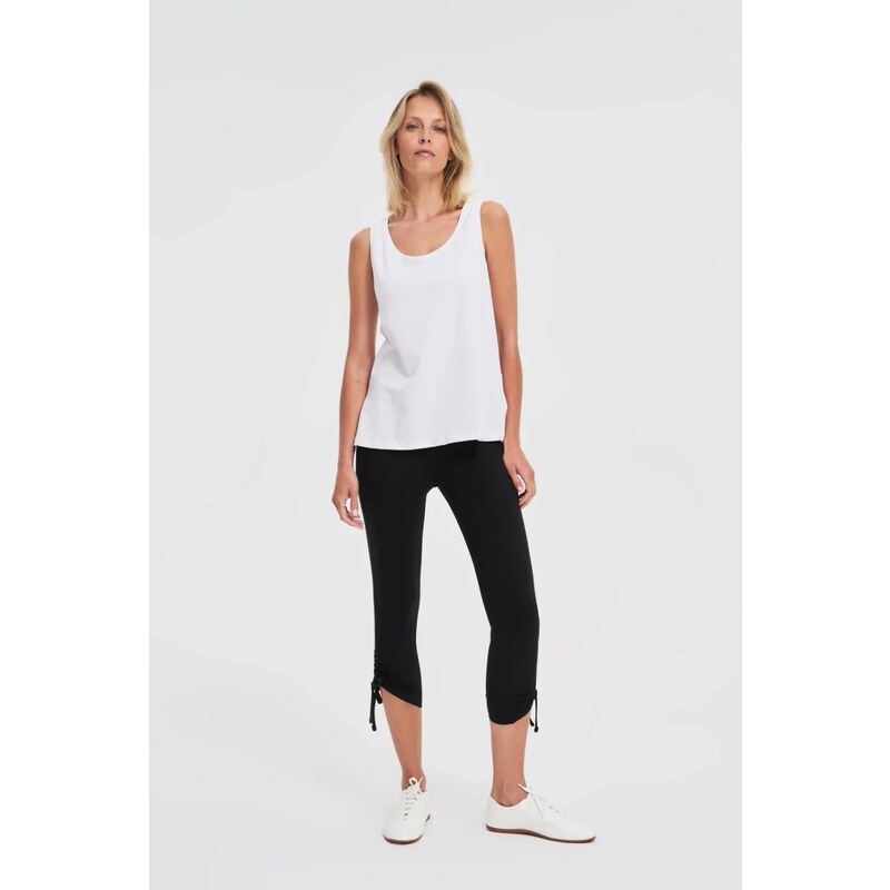 Marisse Black Cotton Leggings