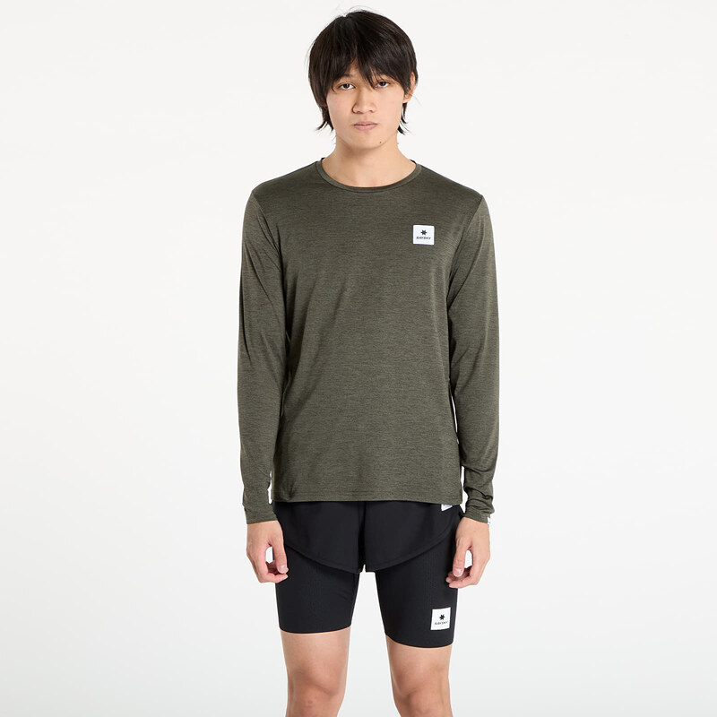 Tričko SAYSKY Statement Pace Long Sleeve Green S