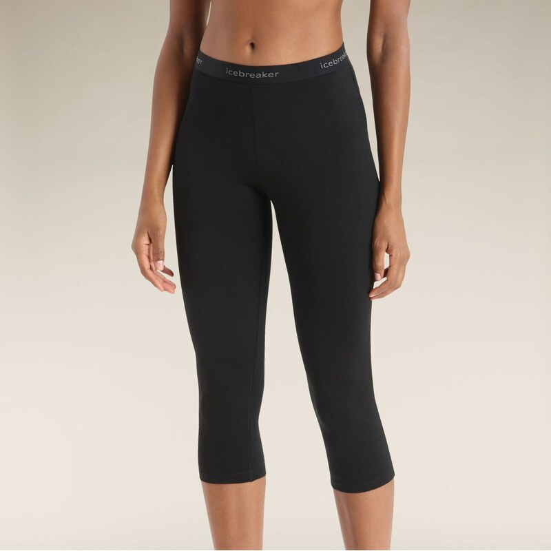 Dámské legíny Merino 200 Oasis 3/4 Leggings Icebreaker Black 107975593