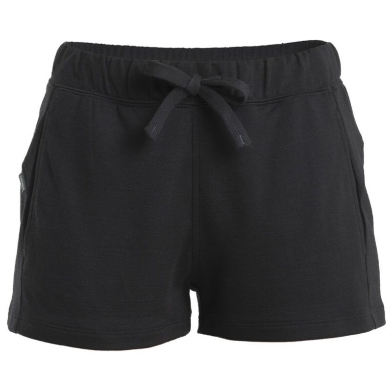 Dámské šortky Merino Blend 200 Crush Shorts Icebreaker Black 107975598