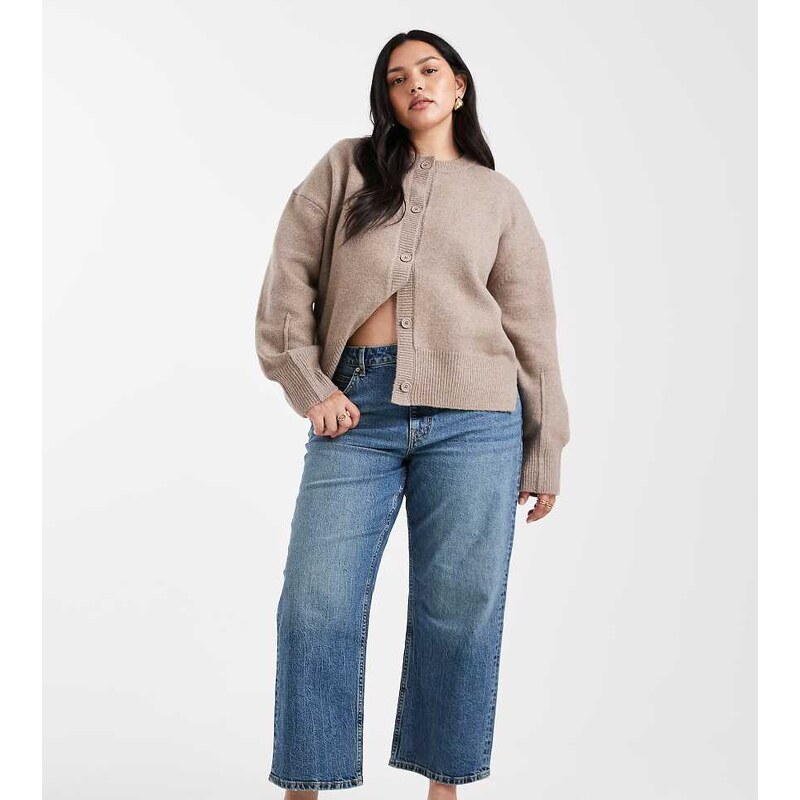 ASOS Curve ASOS DESIGN Curve ankle grazer comfort stretch straight leg 108293922