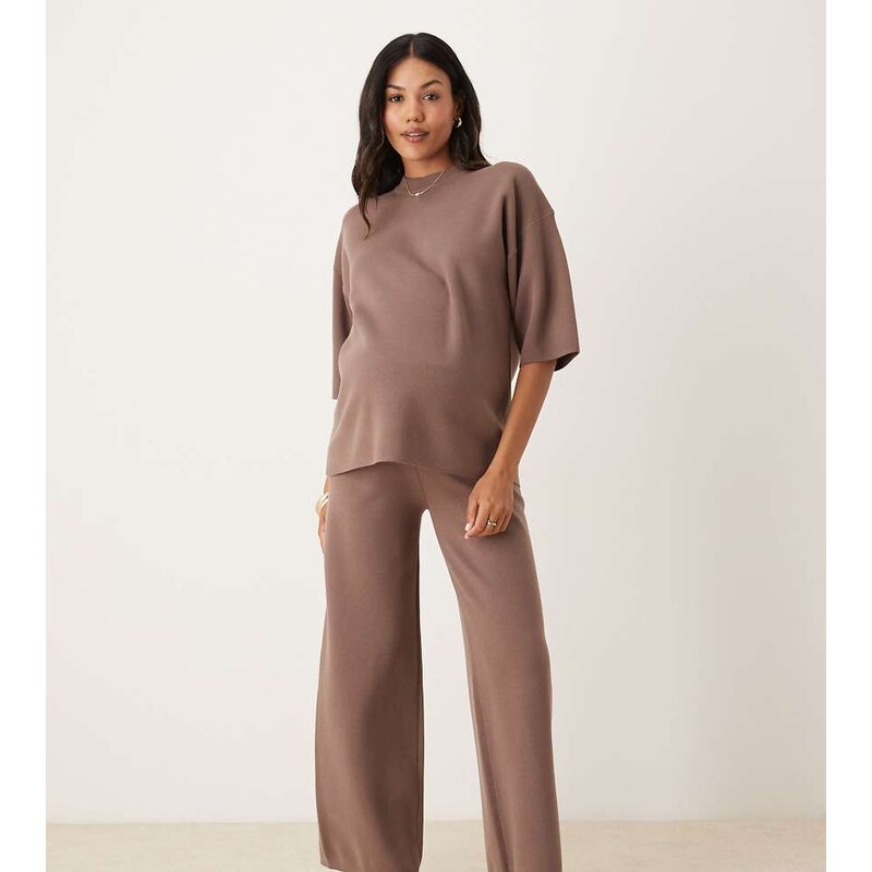 ASOS Maternity ASOS DESIGN Maternity knitted structured trouser