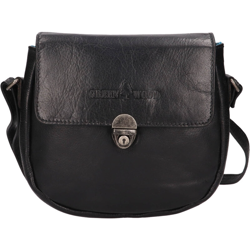 Dámská kožená crossbody kabelka Greenwood Petra - černá 107978151