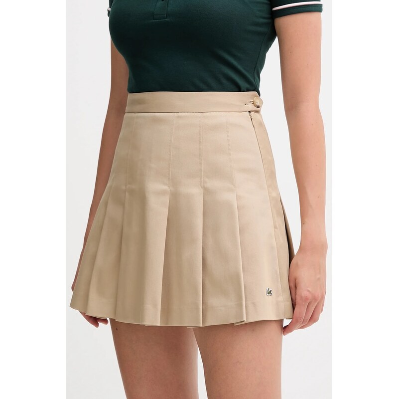 Lacoste sukně bavlněná s elastanem