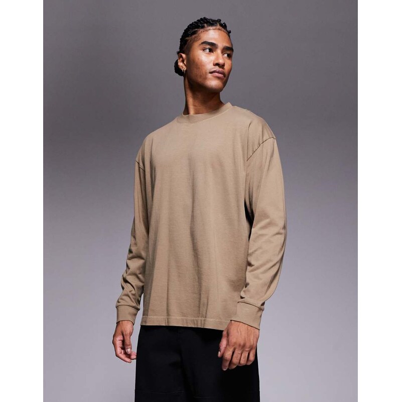 ASOS DESIGN oversized heavyweight long sleeve t-shirt with cuff