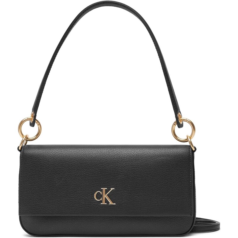 Calvin Klein Taška přes rameno černá / stříbrná