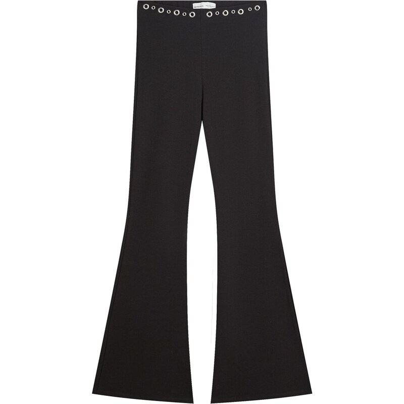 Bershka Kalhoty černá