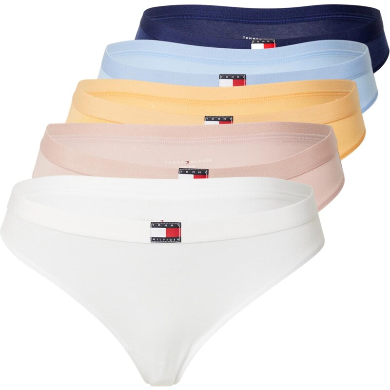 Tommy Hilfiger Underwear Tanga modrá / světlemodrá / žlutá / bílá 108044495