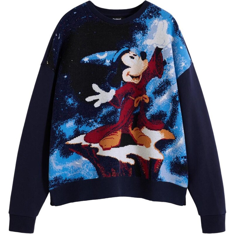 Desigual Mikina modrá / mix barev 108605585